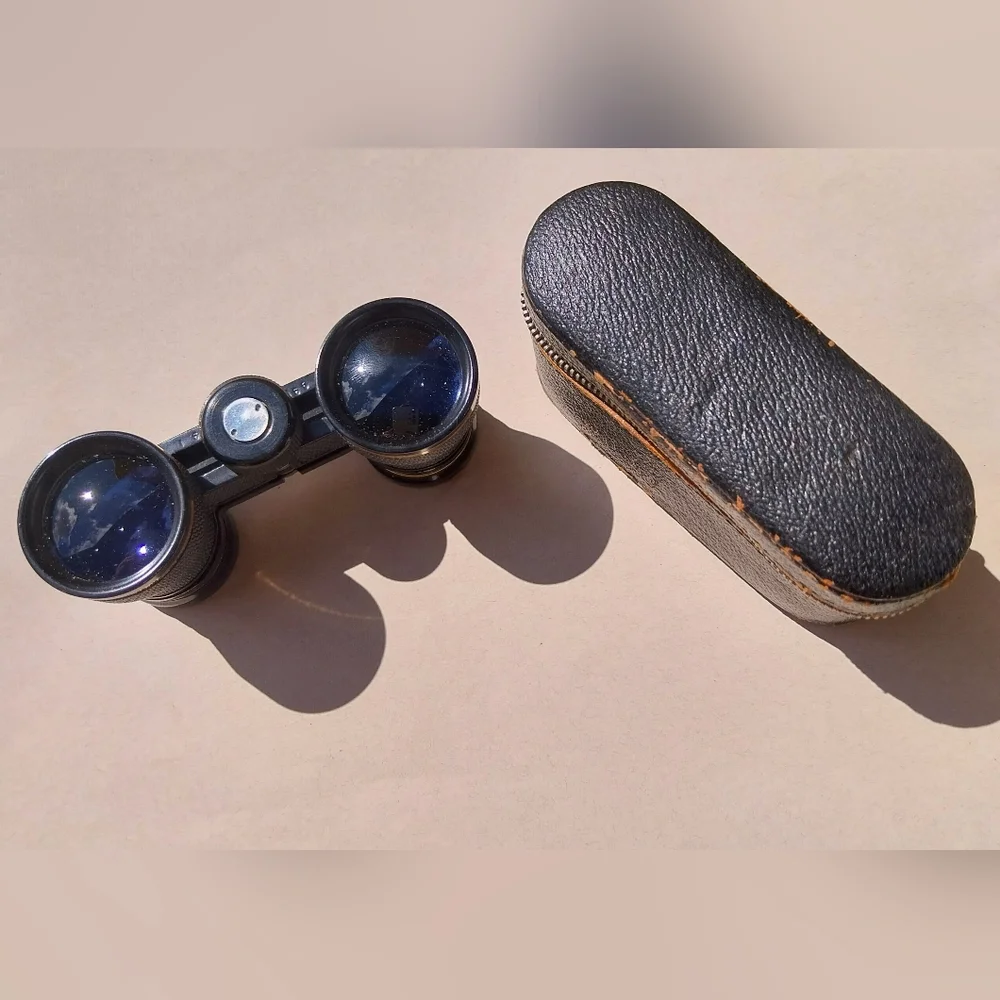 Black and Gold Binoculars with Case - Picture 6 of 11